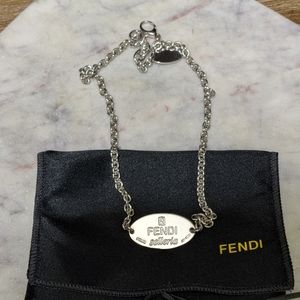 Authentic sterling silver Fendi necklace
